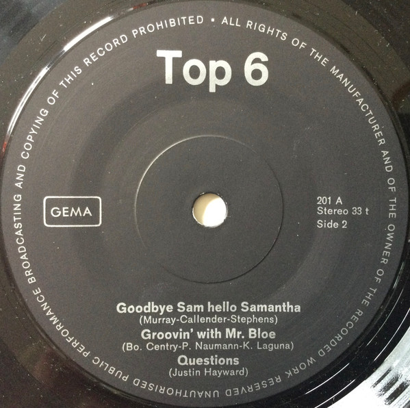 Various – 6 Top Hits From England - Afbeelding 3