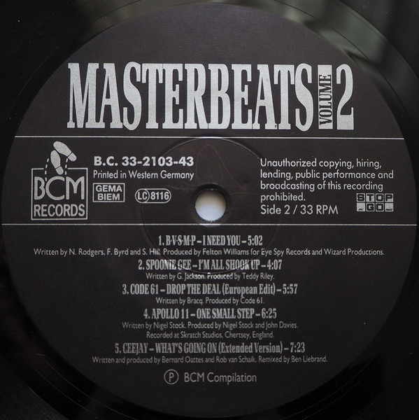 Various – Masterbeats Vol. 2 - Image 4