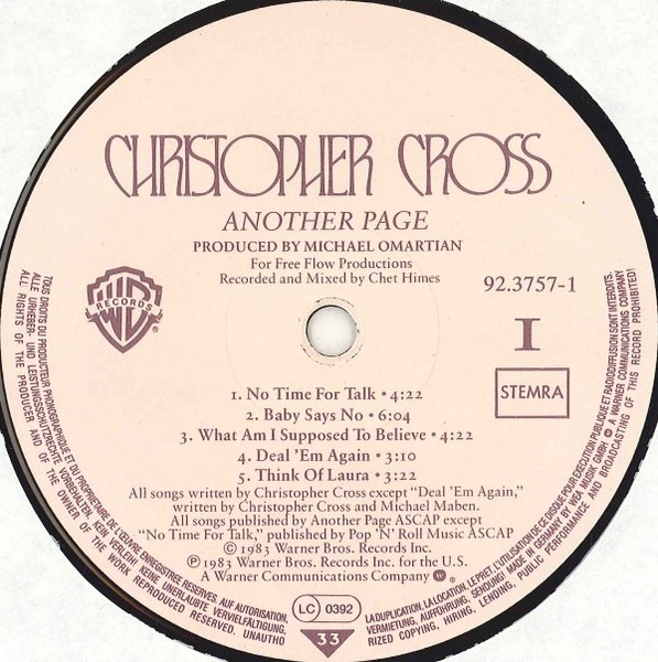 Christopher Cross – Another Page - Image 3