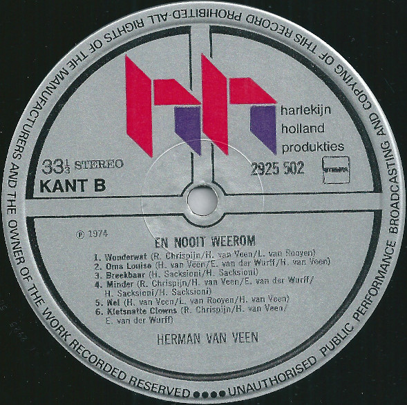 Herman van Veen – En Nooit Weerom - Afbeelding 4