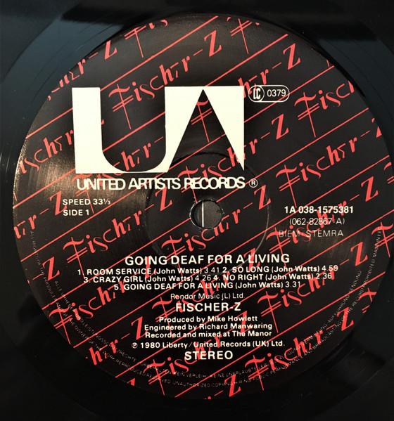 Fischer-Z – Going Deaf For A Living - Afbeelding 3