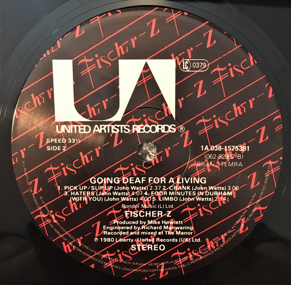Fischer-Z – Going Deaf For A Living - Afbeelding 4