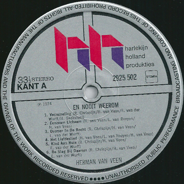 Herman van Veen – En Nooit Weerom - Afbeelding 3