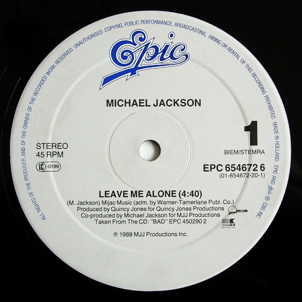 Michael Jackson – Leave Me Alone - Image 3