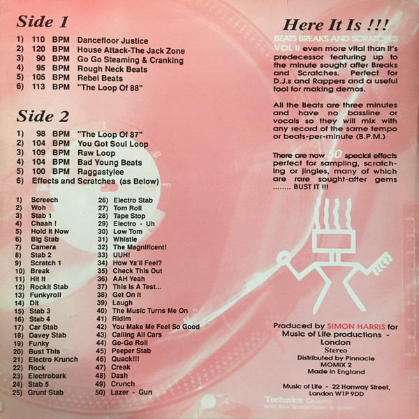Simon Harris – Beats, Breaks & Scratches Volume 2 - Afbeelding 2