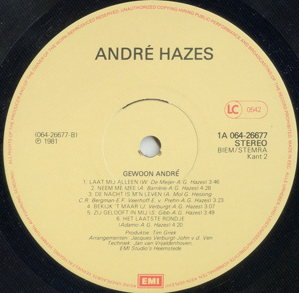 André Hazes – Gewoon André - Afbeelding 4
