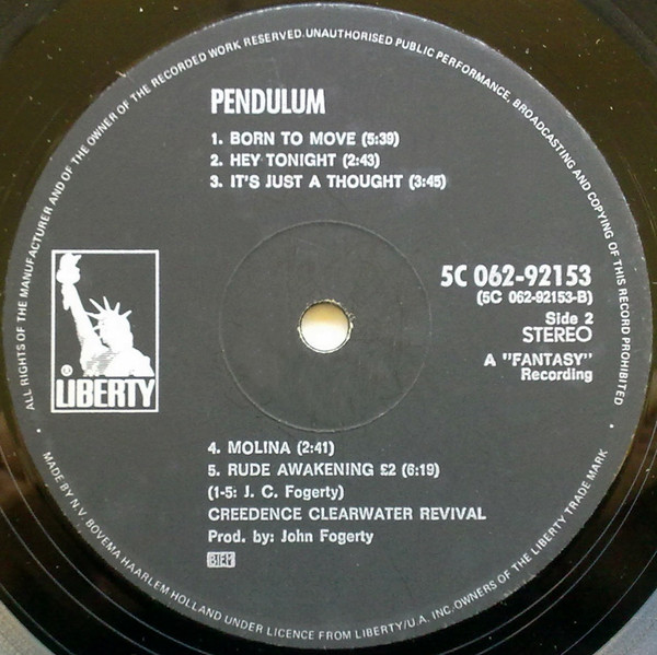 Creedence Clearwater Revival – Pendulum - Afbeelding 5