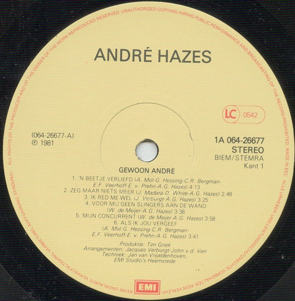 André Hazes – Gewoon André - Afbeelding 3
