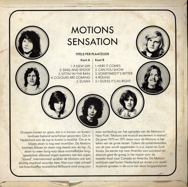 The Motions – Sensation - Afbeelding 2