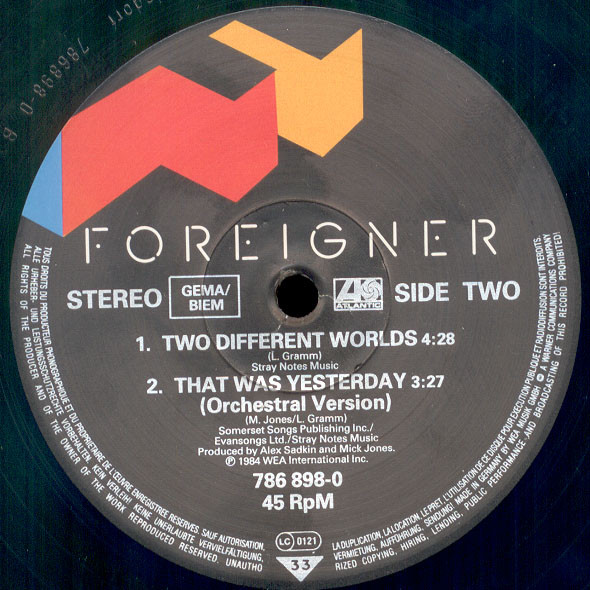 Foreigner – That Was Yesterday - Afbeelding 4