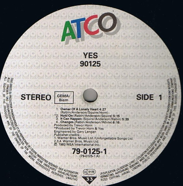 Yes – 90125 - Afbeelding 3