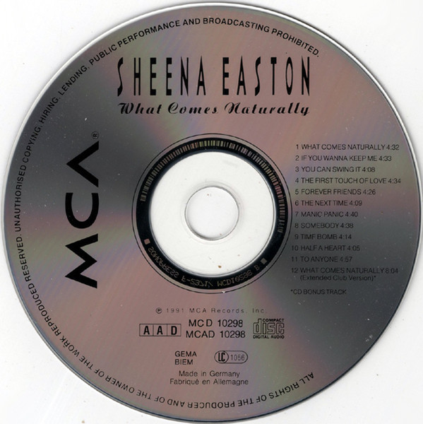 Sheena Easton – What Comes Naturally - Afbeelding 3