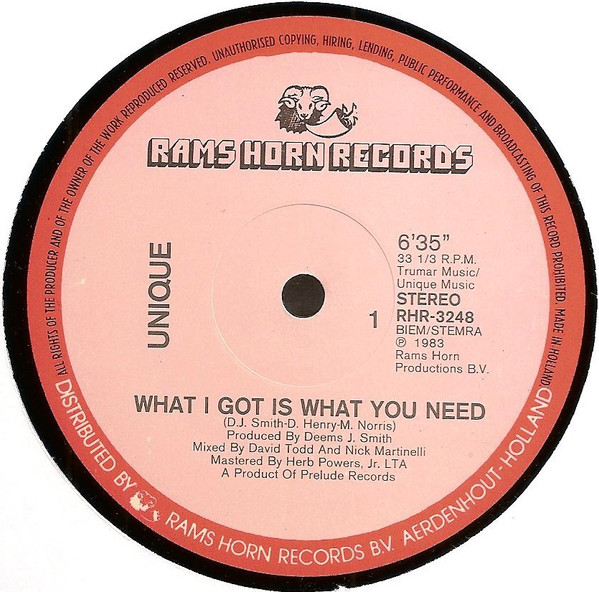 Unique – What I Got Is What You Need - Afbeelding 3