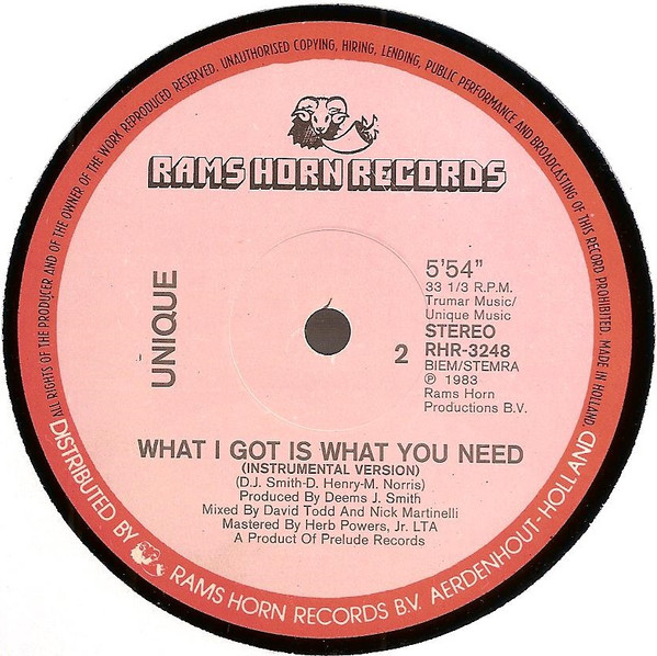 Unique – What I Got Is What You Need - Afbeelding 4