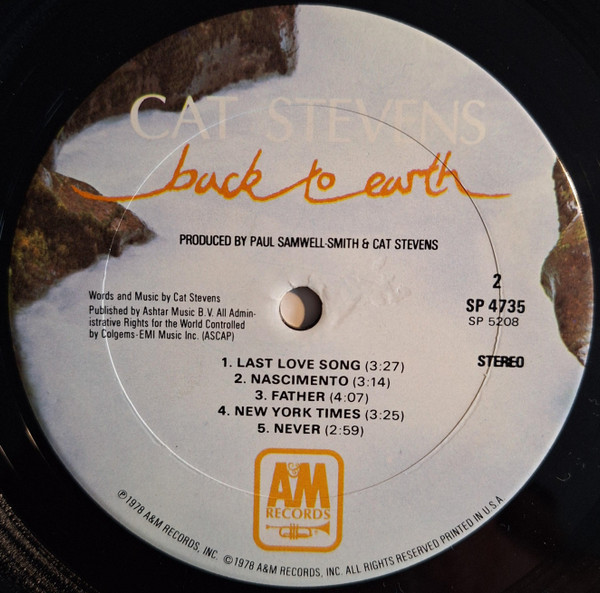 Cat Stevens – Back To Earth - Afbeelding 4