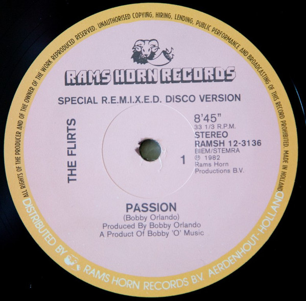 The Flirts – Passion (Special R.E.M.I.X.E.D. Disco Version)