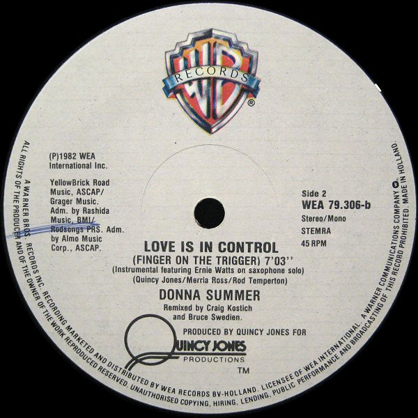 Donna Summer – Love Is In Control - Afbeelding 4
