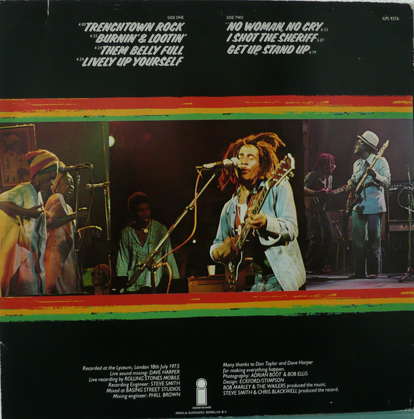 Bob Marley & The Wailers – Live! - Afbeelding 2